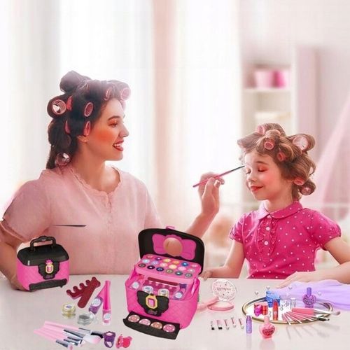 ZESTAW KUFEREK KOSMETYKÓW DO MAKIJAŻU I PAZNOKCI DLA DZIECI PREZENT na Arena.pl