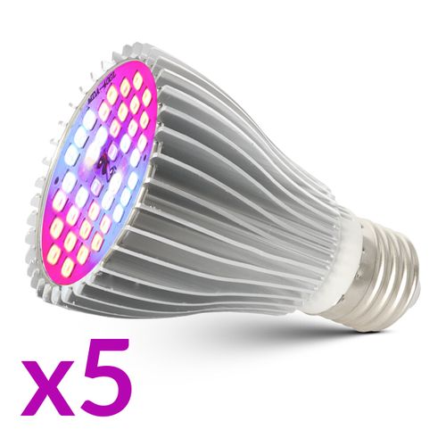 LAMPA LED DO WZROSTU UPRAWY ROŚLIN 150W 3000lm 5 GŁOWIC na Arena.pl