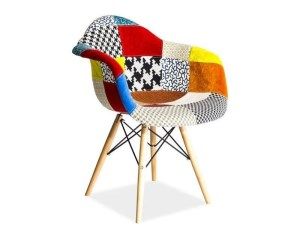 KRZESŁO DREWNIANE LEON D (PATCHWORK) na Arena.pl