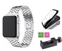 PASEK BRANSOLETKA DO APPLE WATCH 1 2 3 4 5 6 7 8 9 SE 38/40/41/SE + SZKŁO
