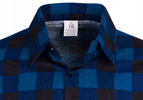 KOSZULA FLANELOWA CASUAL W KRATE MĘSKA 100% BAWEŁNA r. XL na Arena.pl