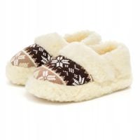 Ciepłe Bambosze Damskie Kapcie Góralskie z Wełny Naturalnej 36-41