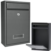 Skrzynka pocztowa na listy gazety ulotki pocztę na kluczyk okienko antracyt