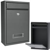 Skrzynka pocztowa na listy gazety ulotki pocztę na kluczyk okienko antracyt