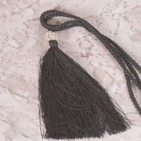 Sznur dekoracyjny do zasłon MOLY stalowy