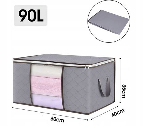 Organizer NA UBRANIA Pojemnik Na POŚCIEL KOŁDRĘ KOCE Pokrowiec XXL 84L na Arena.pl