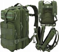 PLECAK WOJSKOWY HARCERSKI MILITARNY TAKTYCZNY SURVIVAL OUTDOR ZIELONY