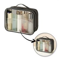 kosmetyczka organizer na kosmetyki czarna 26x20x11cm ks105wz1