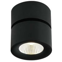 Spot LAMPA sufitowa Mone Nero Orlicki Design tuba OPRAWA metalowa LED 7W 3000K natynkowa czarna