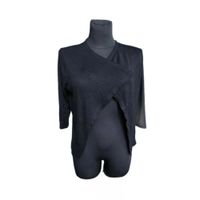 ONLY Damski Siatkowany Kardigan w Róże Zapinany Czarny M