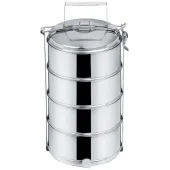 Menażka 4-poziomowa Piętrowa Przenoszenia Żywności na Obiad Posiłki 4x1,3L