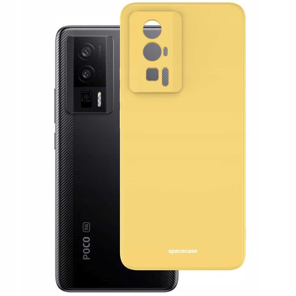 Spacecase Silicone Case Poco F5 Pro Yellow zdjęcie 2