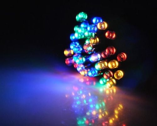 Lampki 40 LED solarne - multicolor na Arena.pl