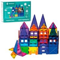 Klocki magnetyczne 3D zestaw 48 szt. klocki konstrukcyjne dla dzieci, kolorowe