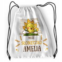 Plecak Sportowy Szkolny Dla Amelii Córki Dziecka Z Nadrukiem Ze Zdjęciem