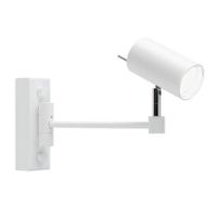 Kinkiet LAMPA ścienna FUSSA 7225 Shilo reflektorowa OPRAWA sufitowa regulowana tuba biała