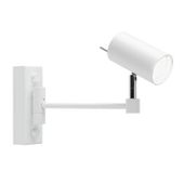 Kinkiet LAMPA ścienna FUSSA 7225 Shilo reflektorowa OPRAWA sufitowa regulowana tuba biała