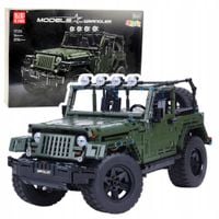 Klocki Konstrukcyjne Auto Terenowe Zielony Khaki 2078 el.
