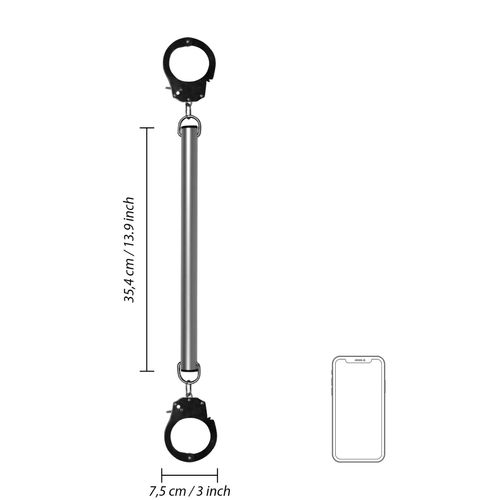 spreader bar with hand or ankle cuffs - silver na Arena.pl