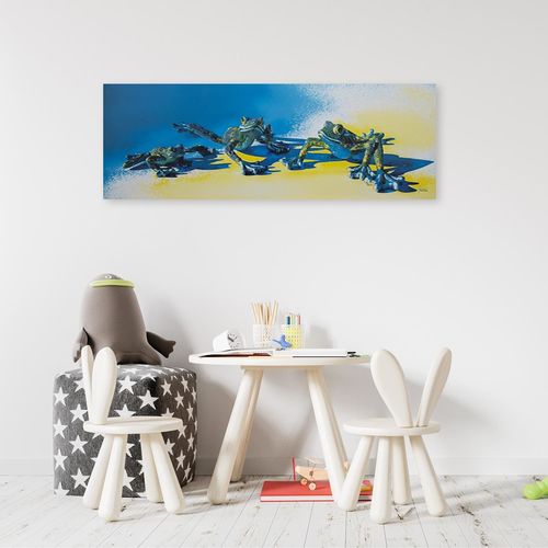 Deco Panel, Kolorowe żaby 95x33 na Arena.pl