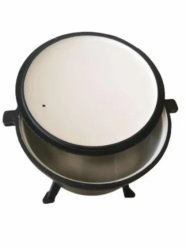 EMALIOWANY KOCIOŁEK 4L - gar garnek myśliwski żeliwny węgierski prażonki na Arena.pl