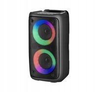 2 x Głośnik Bluetooth Boombox Mobilny USB RADIO LED Bezprzewodowy Przenośny