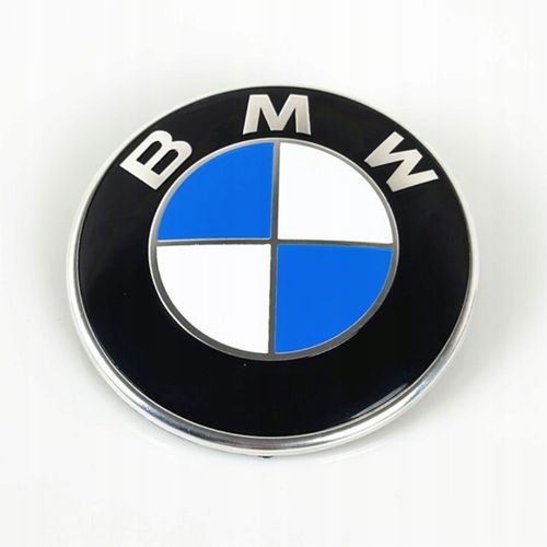 EMBLEMAT ZNACZEK LOGO BMW NA MASKĘ TYŁ PRZÓD 82MM E30E34E38E39E46E60E61X3X5 na Arena.pl