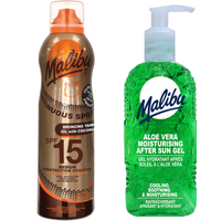 Malibu Oil SPF15 Olejek Z kokosem 175ml + Aloe Żel Po Opalaniu 200ml