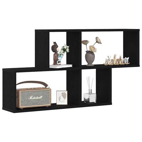 Półka ścienna z półką Czarny dąb 76 x 15 x 53 cm na Arena.pl