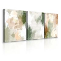 Obrazy Na Płótnie Do Salonu Set Beton Abstrakcja Styl Boho 90cm x 40cm