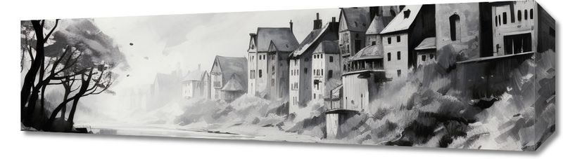 Obraz 70x20cm Mglisty Refleks zdjęcie 1