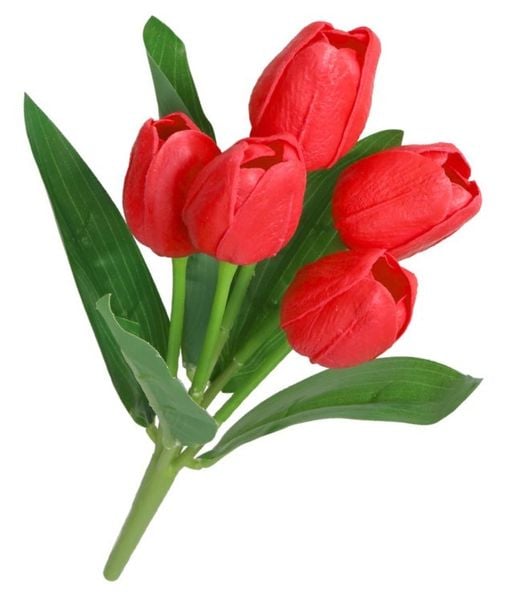 TULIPANY BUKIET TULIPANÓW GUMOWANE GUMOWE SILIKONOWE JAK ŻYWE zdjęcie 3