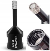 OTWORNICA DIAMENTOWA KORONKA WIERTŁO 6mm M14 DO PŁYTEK GRES KAMIEŃ GLAZURY