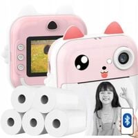 DRUKUŚ Mini Drukarka Termiczna Natychmiastowa Aparat Zdjęć Przenośna+ Rolki