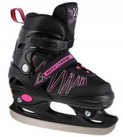 2X NILS ŁYŻWOROLKI 2W1 BLACK/PINK M(35-38) NH11912 ROLKI ŁYŻWY REGULOWANE