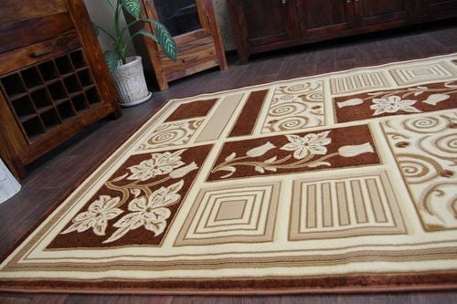 Dywan HEAT-SET DEKOR 005 brąz na Arena.pl