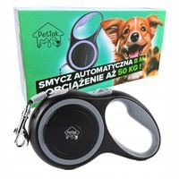 SMYCZ AUTOMATYCZNA DLA PSA TAŚMA Z BLOKADĄ PETTAK MOCNA ZWIJANA 50KG 8M