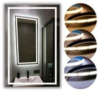 LUSTRO LED 40x60 COB 608 diod/m Z WŁĄCZNIKIEM DOTYKOWYM - 3 BARWY