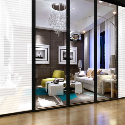 Folia okienna, matowa, w paski, PVC na Arena.pl