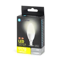 2 x Żarówka LED C37 12W 4000K 1170lm E14 Aigostar