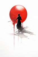 Plakat 67,5x100cm Samotny Samuraj