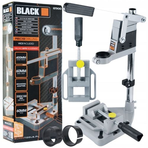 STOJAK STATYW UCHWYT DO WIERTARKI STOŁOWY 400MM Z IMADŁEM BLACK na Arena.pl