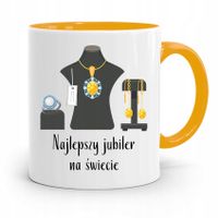 Dla Jubilera Kubek Żółty Najlepszy Jubiler Prezent Z Nadrukiem Ze Zdjęciem