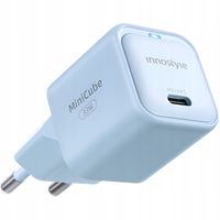 innostyle szybka ładowarka kostka usb-c 33w usb typ c gan ii do samsung led
