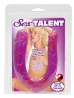 you2toys double jelly - fioletowy model dwustronny, 29 cm