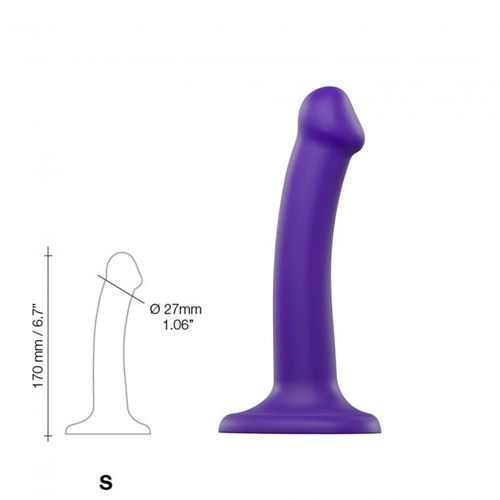 Silicone Bendable Dildo Double Density Purple S na Arena.pl