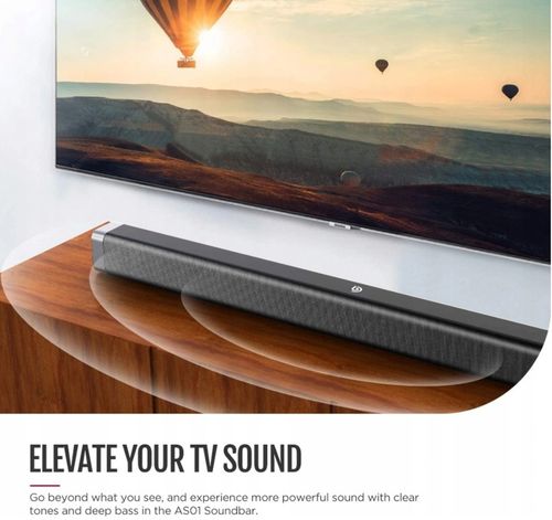 Soundbar Bomaker Odine I 2.0 czarny BT AUX USB OPT na Arena.pl