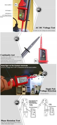 MIERNIK TESTER NAPIECIA UNI-T UT15C ROTACJI FAZ na Arena.pl