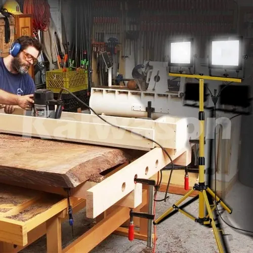 Halogen Naświetlacz LED 2x 100W + Statyw Budowlany na Arena.pl