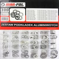 PODKŁADKI ALUMINIOWE ZESTAW UNIWERSALNYCH PODKŁADEK ALUMINIOWYCH 300szt